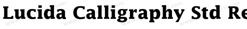 Lucida Calligraphy Std Regular字体转换